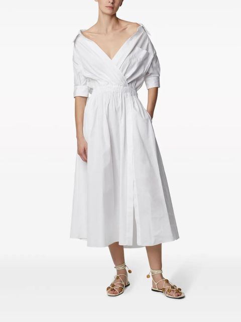 Altuzarra Lydia V-neck dress - White