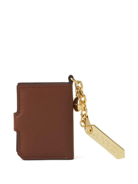 Lanvin leather keyring cardholder - Brown
