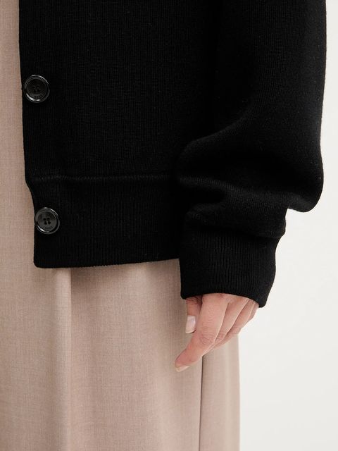 BOSS kardigan wełniany damski kolor czarny 50543544