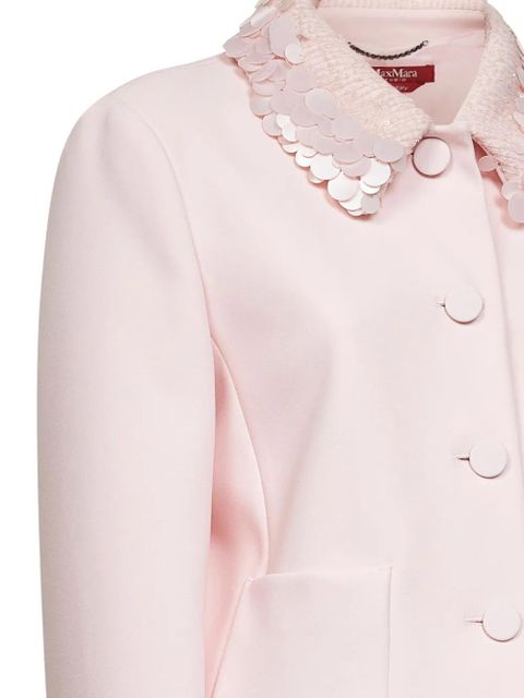 Max Mara sequin-embellishment blazer - Pink