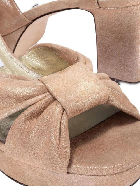 Jimmy Choo Heloise knot platform sandals - Neutrals - zdjęcie produktu nr 2