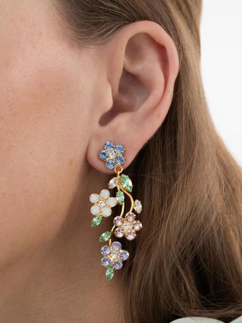 Jennifer Behr Adeline floral-motif earrings - Gold - zdjęcie produktu nr 2