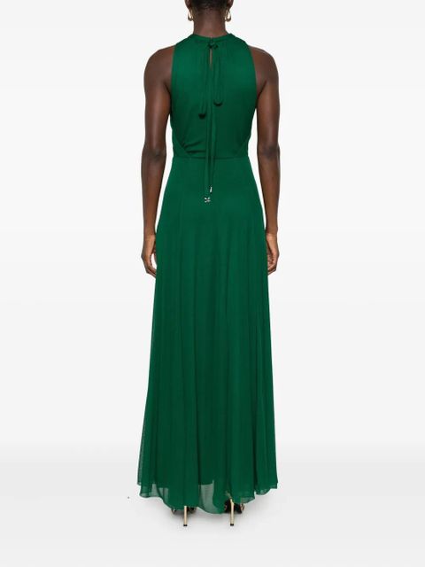 Max Mara Carnet gathered-detail maxi dress - Green