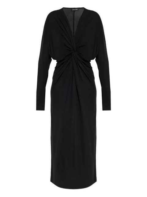 ANINE BING Mathilde long-sleeve midi dress - Black - zdjęcie produktu nr 1
