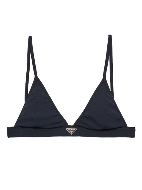 Prada ribbed bralette bikini top - Blue - zdjęcie produktu nr 1