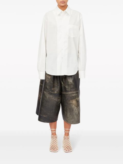 MM6 Maison Margiela slash-detail cotton shirt - White - zdjęcie produktu nr 2