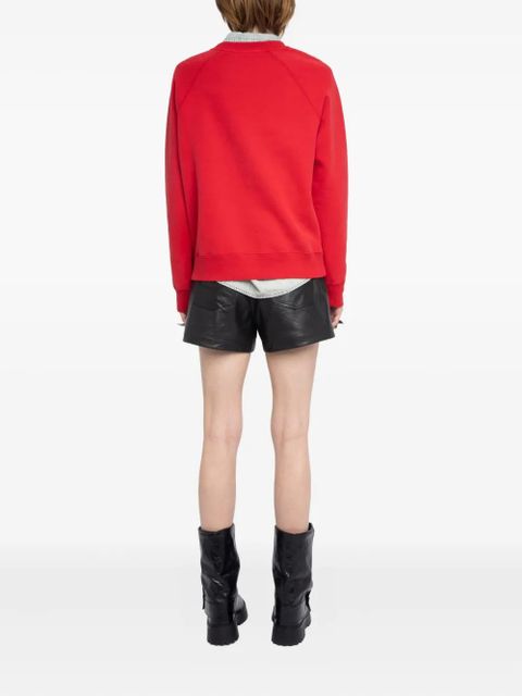 Zadig&Voltaire logo-lettering sweatshirt - Red