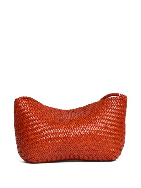 DRAGON DIFFUSION diagonal-pattern foldover shoulder bag - Orange - zdjęcie produktu nr 2