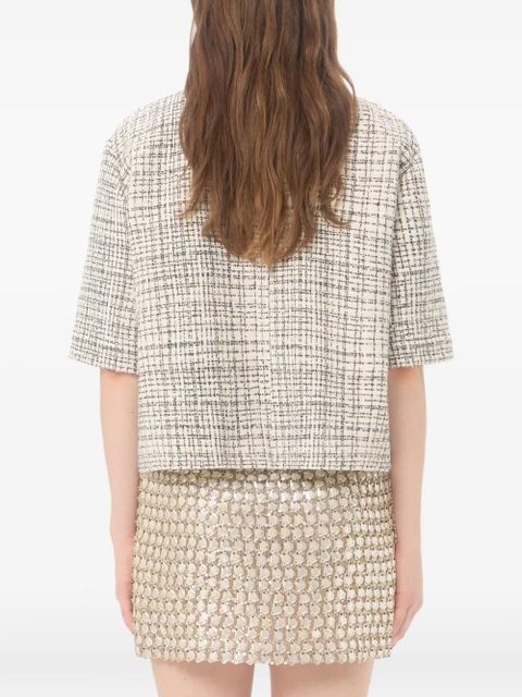 Valentino Garavani square tweed jacket - Neutrals