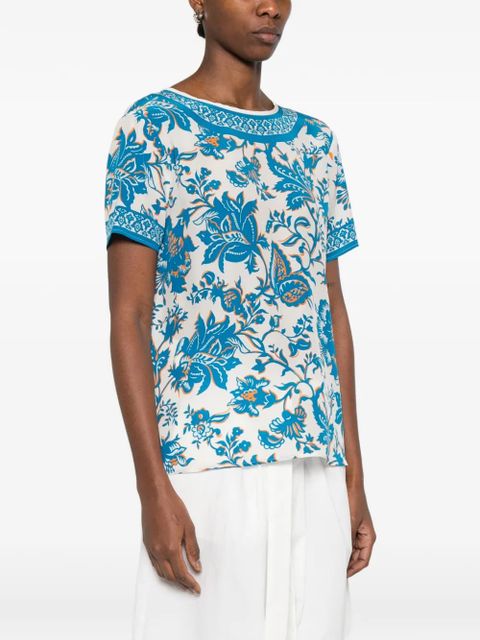 ETRO floral-print blouse - White
