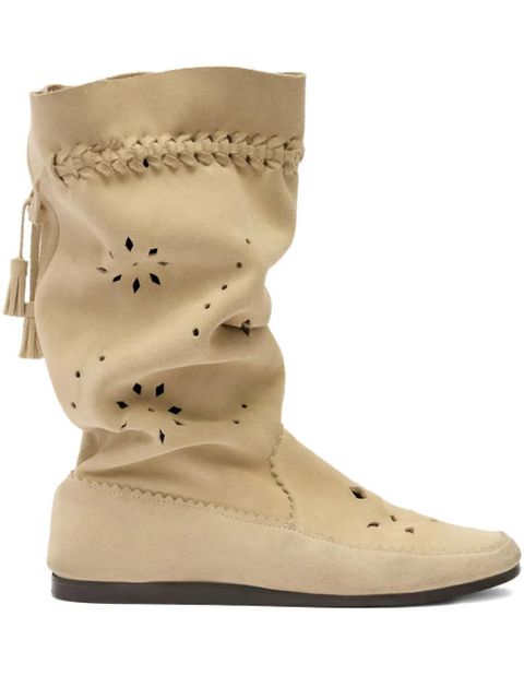 ISABEL MARANT tassel cut-out welky boots - Neutrals - zdjęcie produktu nr 1