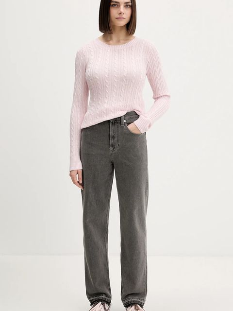 Hollister Co. sweter damski kolor różowy KI350-5305-601 - zdjęcie produktu nr 2