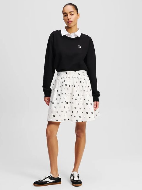 Karl Lagerfeld spódnica bawełniana - zdjęcie produktu nr 2