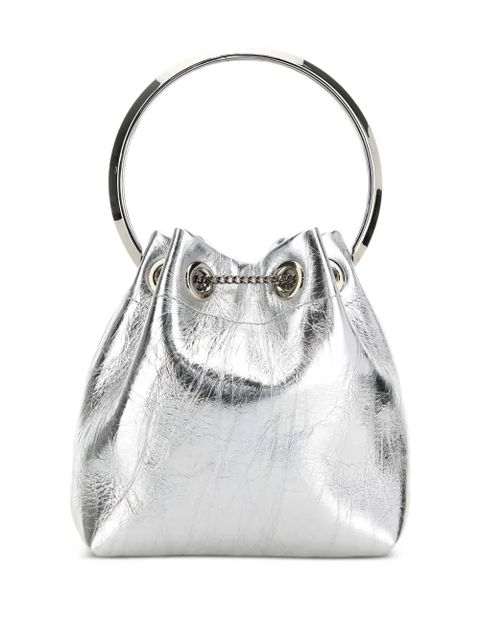 Jimmy Choo leather bucket bag - Silver - zdjęcie produktu nr 2