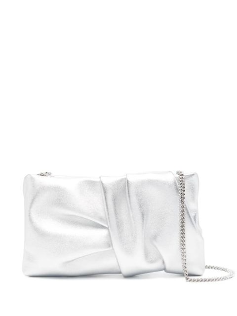 Jimmy Choo Bonny leather clutch bag - Grey - zdjęcie produktu nr 1