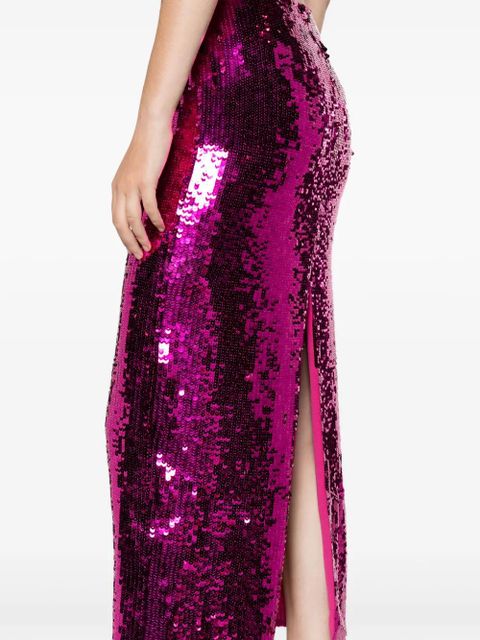 Cult Gaia Tasmina sequinned maxi dress - Pink