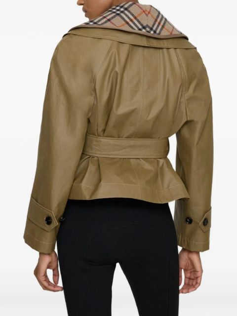 Burberry check-warmer jacket - Neutrals