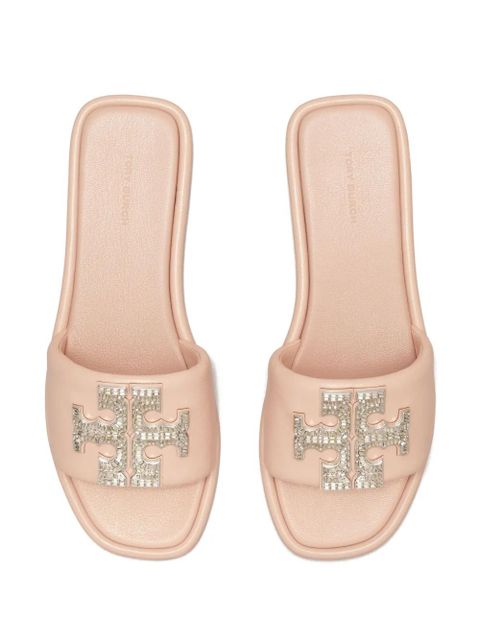 Tory Burch Double T Deco Sport slides - Pink