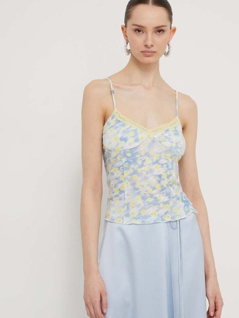 HUGO top damski kolor niebieski 50515934