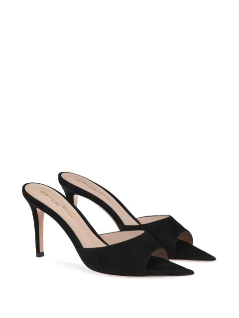Gianvito Rossi 85mm Elle suede sandals - Black - zdjęcie produktu nr 2