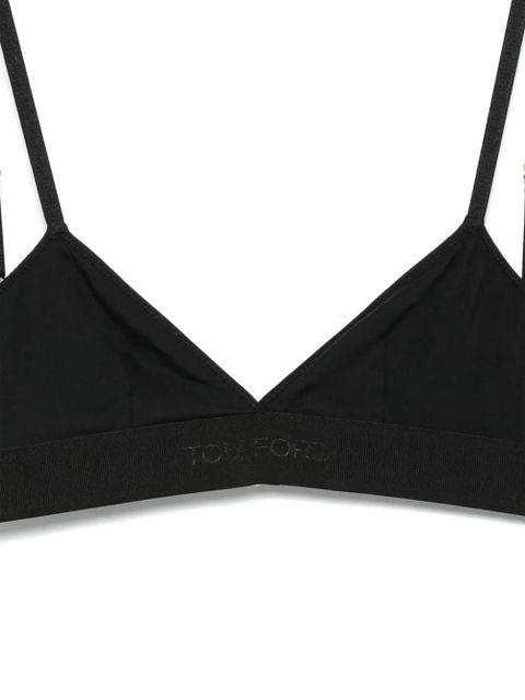 TOM FORD logo-underband bra - Black