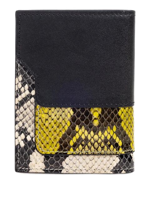 Marni leather snakeskin wallet - Black - zdjęcie produktu nr 2