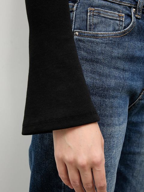 Answear.LAB longsleeve kolor czarny