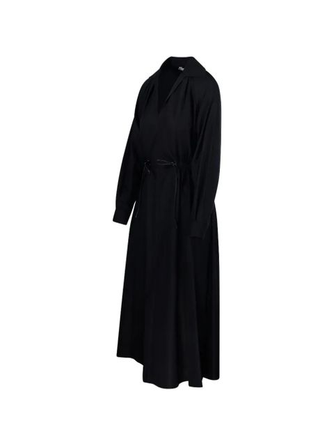 Max Mara V-neck drawstring midi dress - Black - zdjęcie produktu nr 2