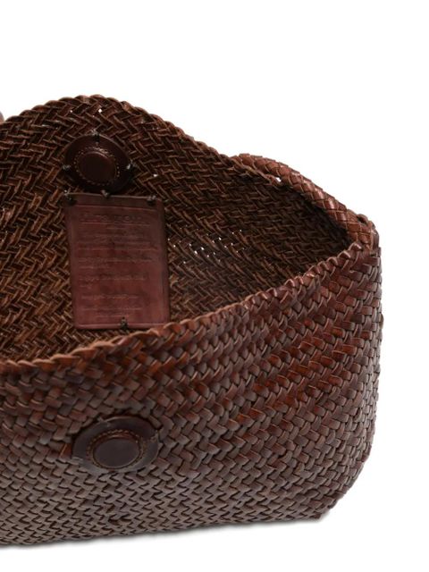 DRAGON DIFFUSION woven shoulder bag - Brown
