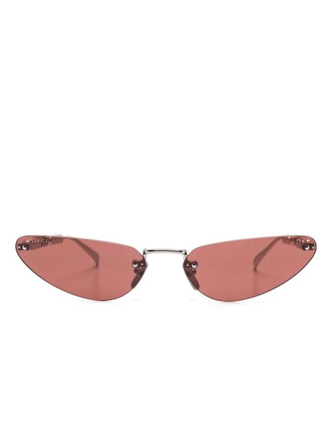 Gucci Eyewear cat eye-frame sunglasses - Silver - zdjęcie produktu nr 1