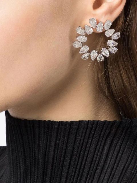 Swarovski Matrix stud earrings - Silver - zdjęcie produktu nr 2