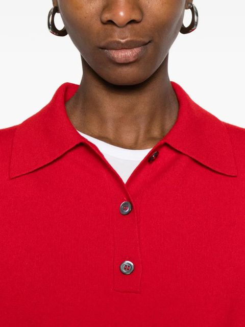 Róhe button polo shirt - Red