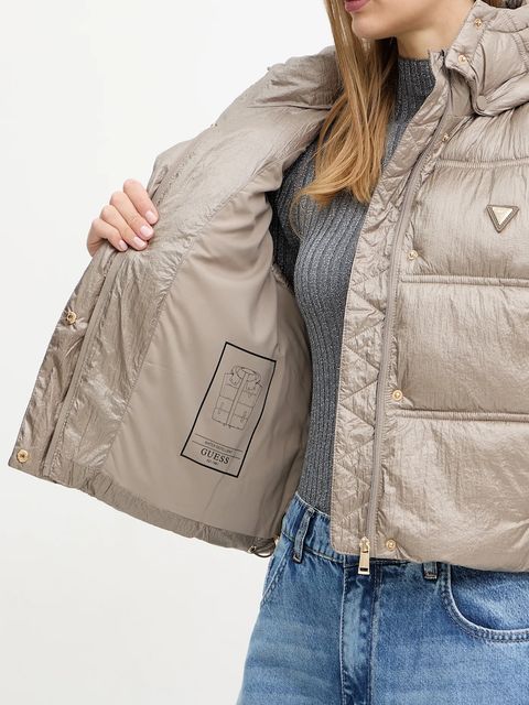 Guess bezrękawnik ERNESTINE kolor beżowy zimowy W5YL11 WHDO2