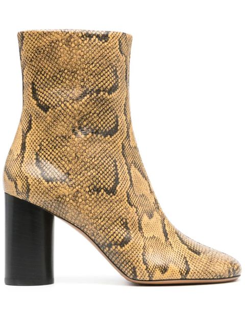 ISABEL MARANT Labee 90mm leather boots - Yellow - zdjęcie produktu nr 1
