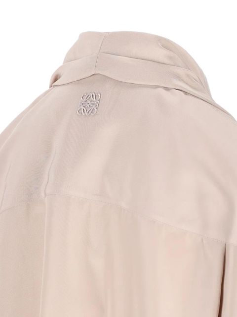 LOEWE draped-collar shirt - Pink