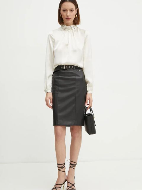 Marciano Guess spódnica CLIO kolor czarny mini ołówkowa 5RGD04 7114A