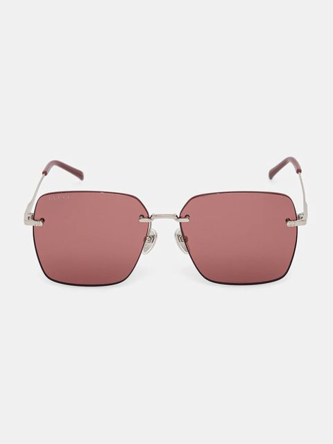 Gucci okulary przeciwsłoneczne damskie kolor srebrny GG1955SA - zdjęcie produktu nr 2