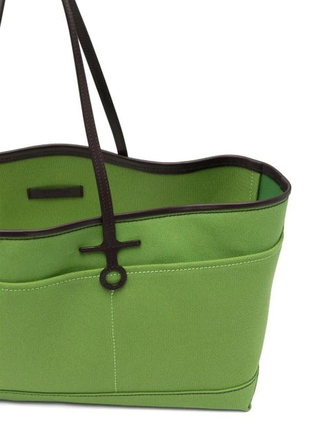 JW Anderson logo tote bag - Green