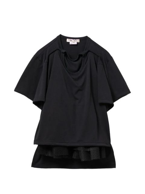 Comme Des Garçons layered short-sleeve T-shirt - Black - zdjęcie produktu nr 1