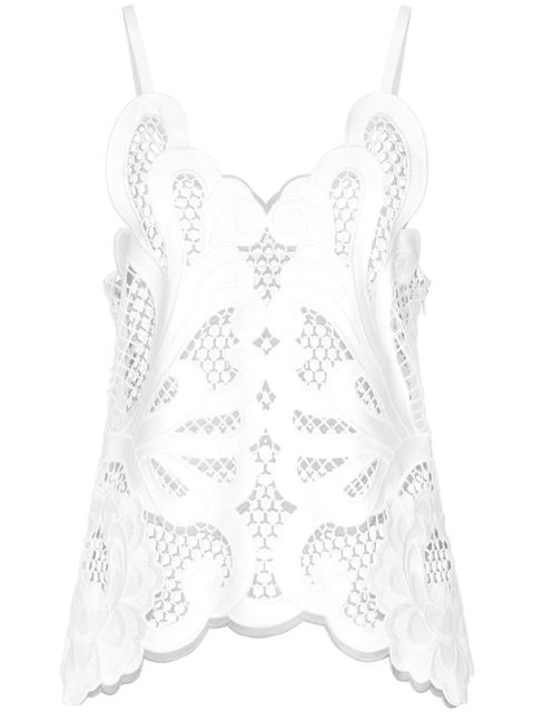 Dolce & Gabbana cut-out detailed cotton top - White - zdjęcie produktu nr 1