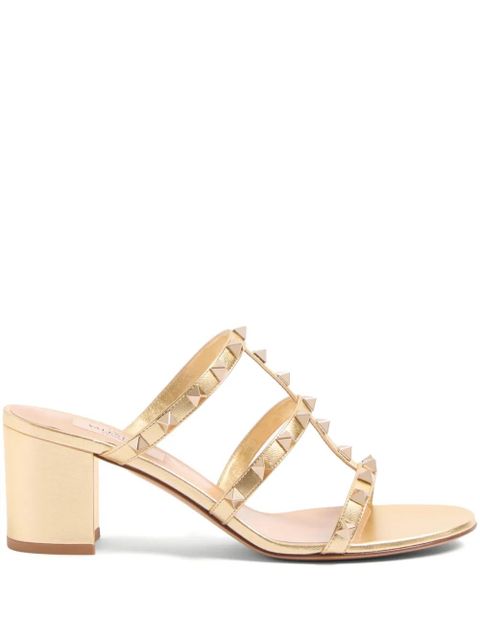 Valentino Garavani 60mm Rockstud sandals - Gold