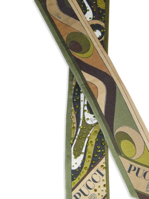PUCCI mix-print scarf - Green - zdjęcie produktu nr 2