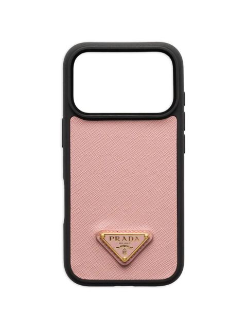 Prada leather iPhone 17 Pro Max case - Pink - zdjęcie produktu nr 1
