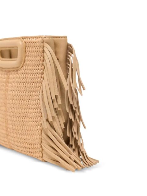 Maje braded shoulder bag - Neutrals