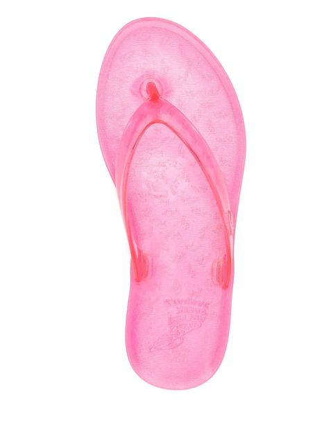 Ancient Greek Sandals translucent-design flip flops - Pink