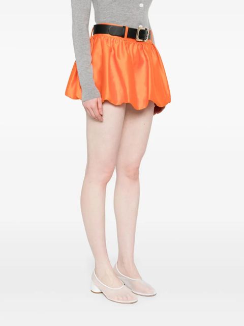 Self-Portrait satin skirt - Orange