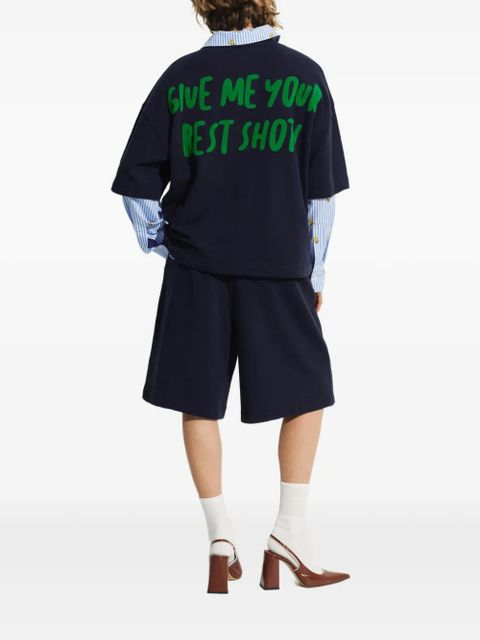 Essentiel Antwerp Peanuts™ patch shorts - Blue