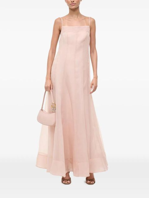STAUD Gustav square-neck maxi dress - Pink - zdjęcie produktu nr 1