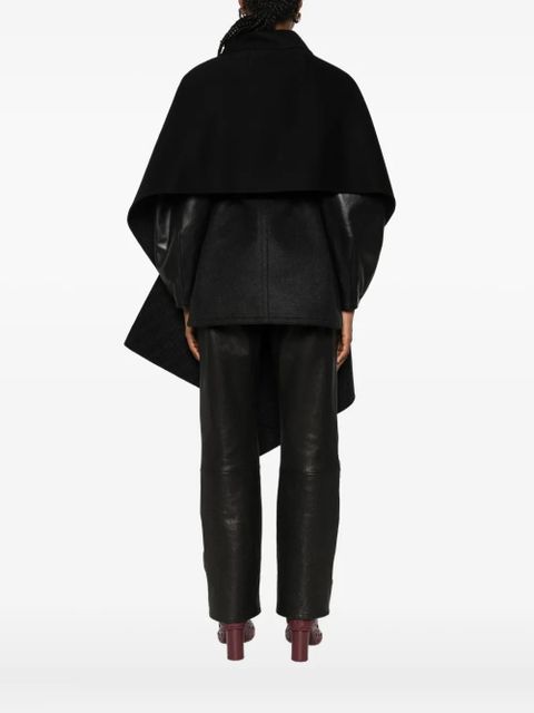 FENDI buttoned cape - Black