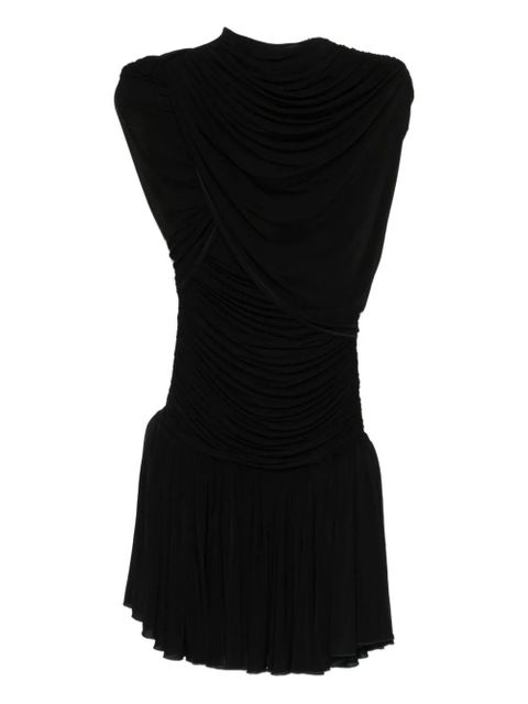 Magda Butrym draped pleated mini dress - Black - zdjęcie produktu nr 1